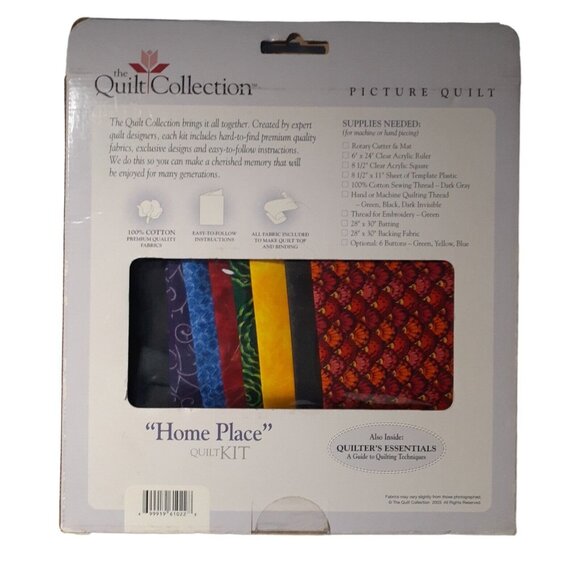 The Quilt Collection Quilt Kit Picture Quilt House Pattern 22"x 24" w/ Supplies - Picture 4 of 5